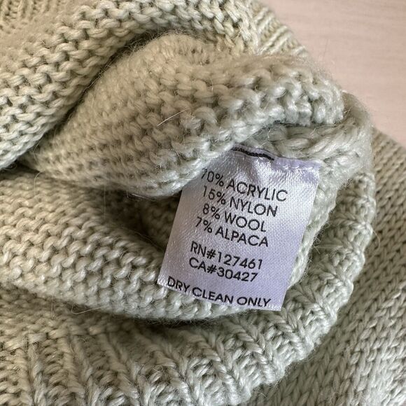 Wildfox Sweater Women Small Mint Green Cozy Knitted Let’s Sleep In Wool Alpaca - Picture 9 of 10